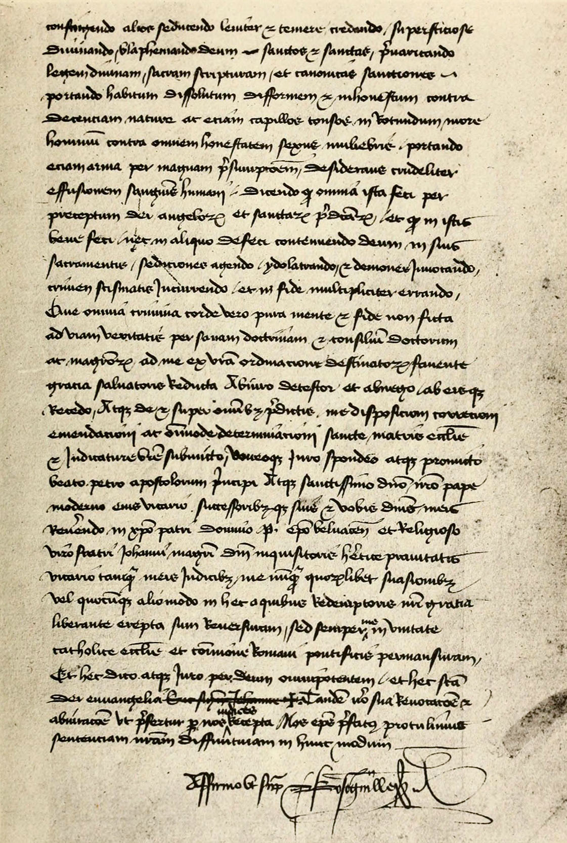 Fac-similé du Ms. du Procès de condamnation de Jeanne d'Arc (B). Bibl. nat., Ms. latin 5965, p. 150