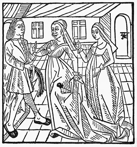 Les dames de Luxembourg, parents de Jean de Luxembourg.