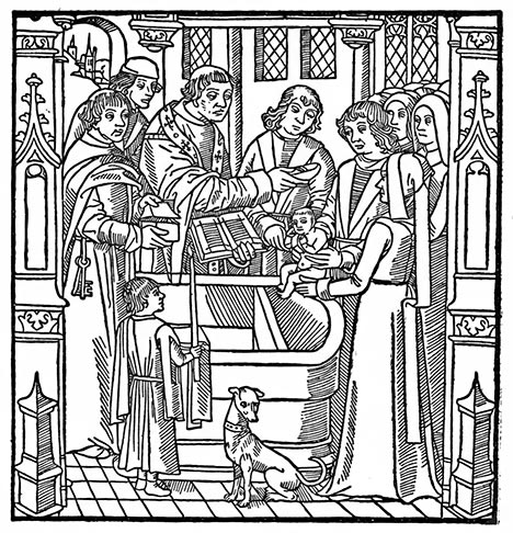 Baptême d’Antoine de Bourgogne, fils de Philippe le Bon et d’Isabelle de Portugal