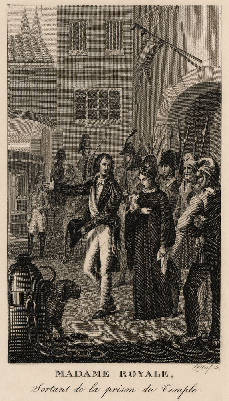 A. F. J. Fréville, Beaux exemples de piété filiale, 4e édition de 1817, gravure de Madame Royale