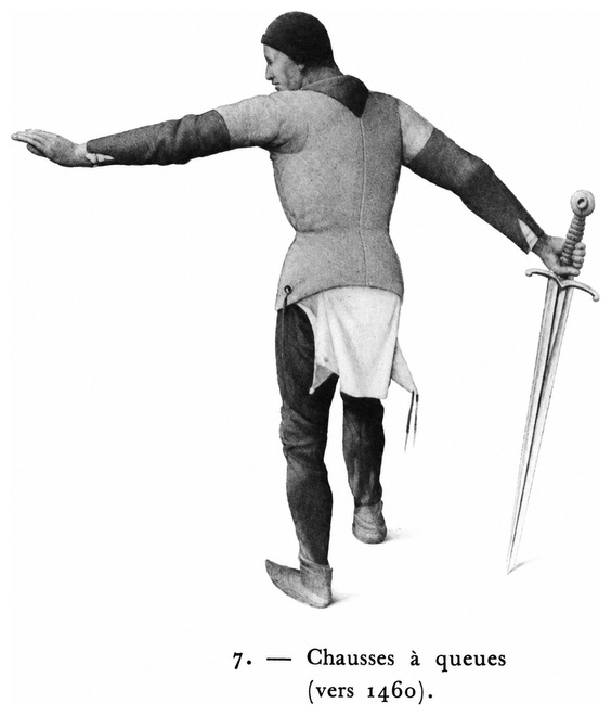 Chausse à queue (vers 1460)