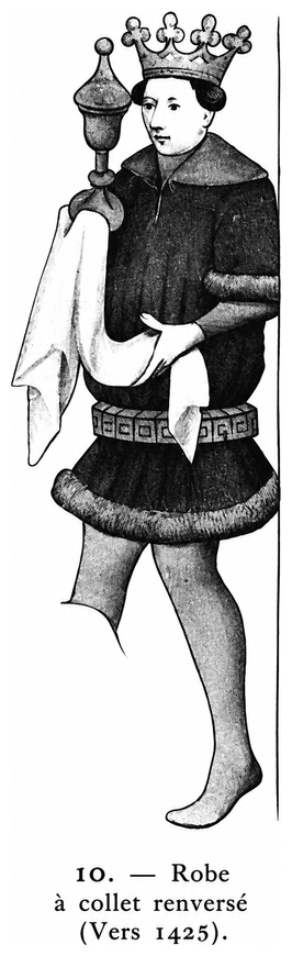 Robe à collet renversé (vers 1425)