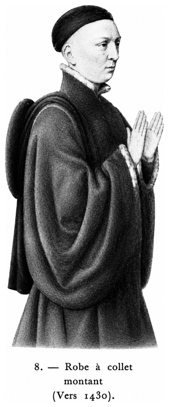Robe à collet montant (vers 1430)