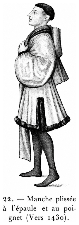 Patron de manche plissées au poignet
