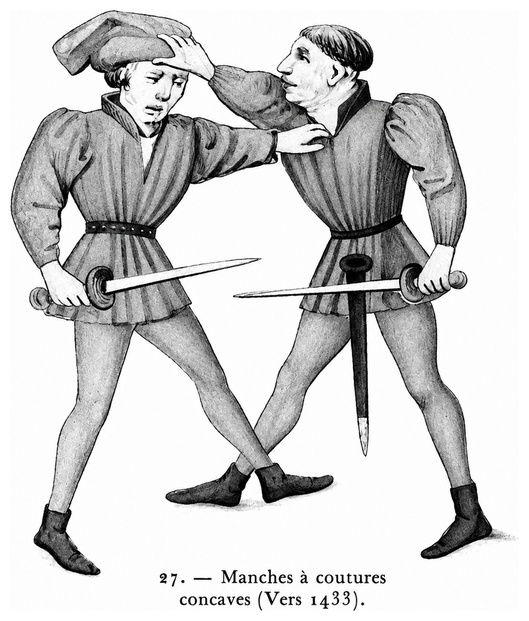 Manches à coutures concaves (vers 1433)