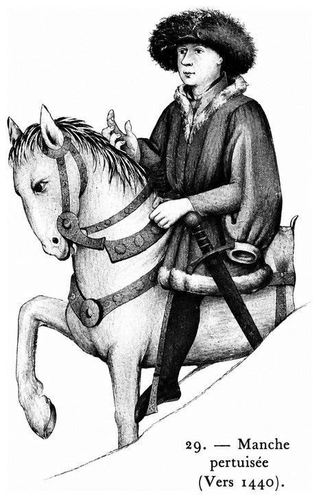 Manche pertuisée (vers 1440)