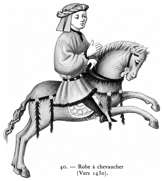 Robe à chevaucher (vers 1430)