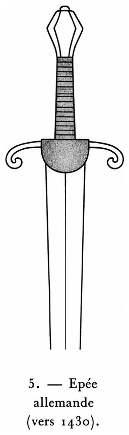 Épée allemande (vers 1430)