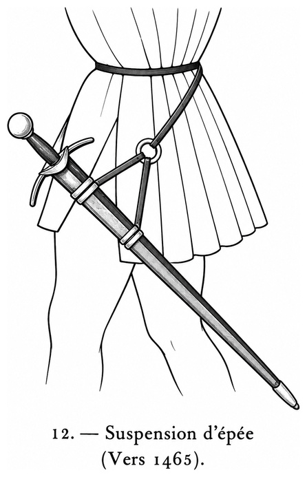 Suspension d’épée (vers 1465)