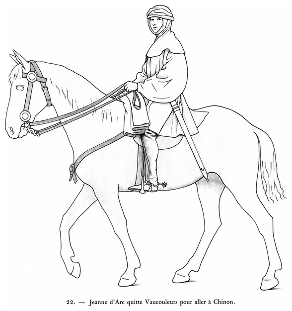 Jeanne d’Arc quitte Vaucouleurs pour aller à Chinon