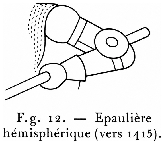Épaulière hémisphérique (vers 1415)