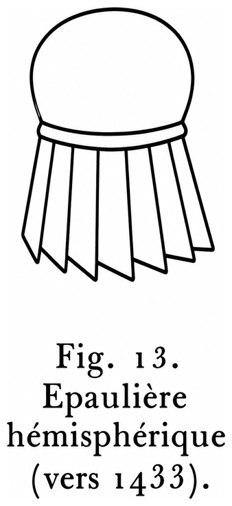 Épaulière hémisphérique (vers 1433)