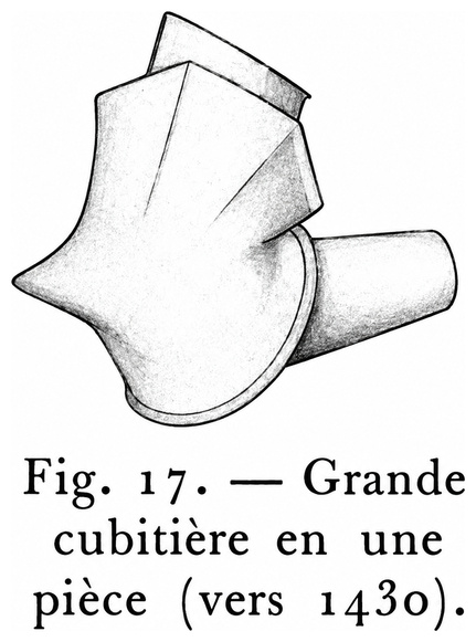 Grande cubitière en une pièce (vers 1430)