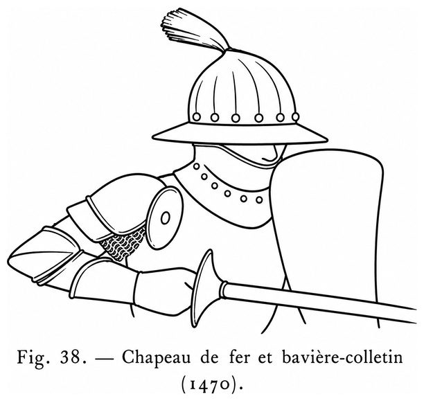 Chapeau de fer bavière-colletin (1470)