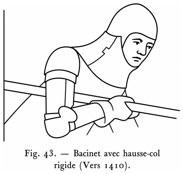 Bacinet avec hausse-col rigide (vers 1410)
