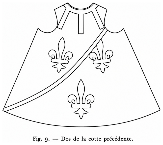 Dos de la cotte précédente