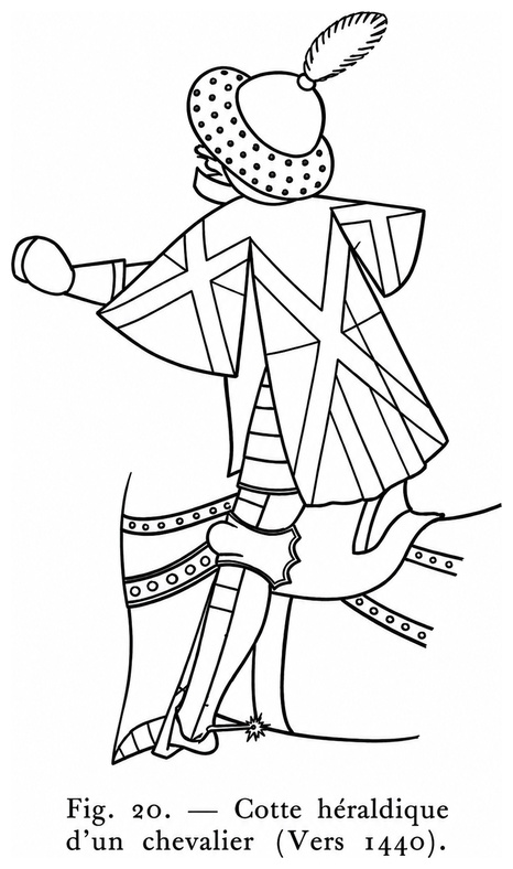 Cotte héraldique d’un chevalier (vers 1440)