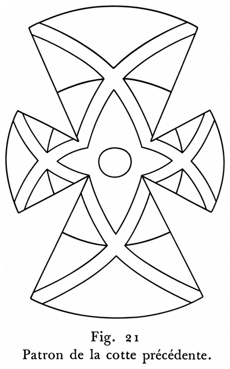 Patron de la cotte précédente