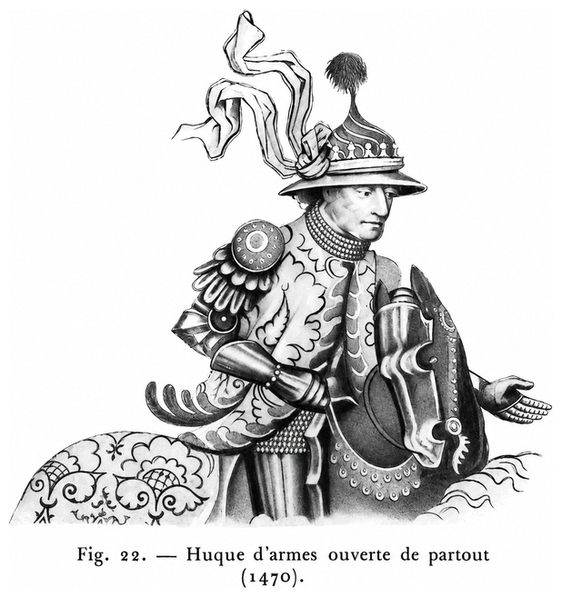 Huque d’armes ouverte de partout (1470)