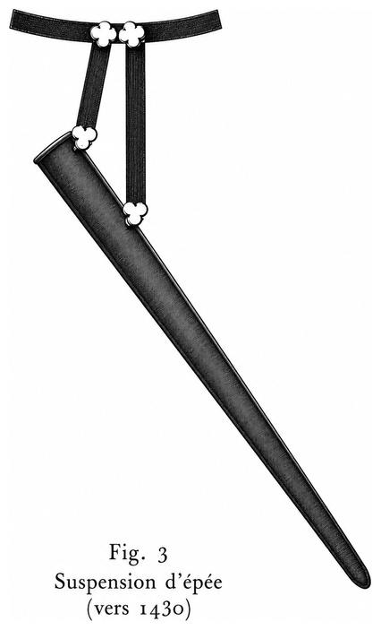 Suspension d’épée (vers 1430)
