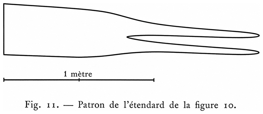 Patron de l’étendard de la figure 10