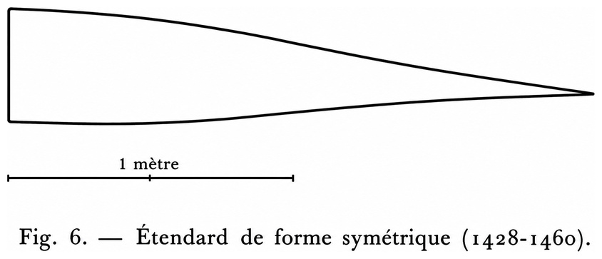 Étendard de forme symétrique (1428-1460)