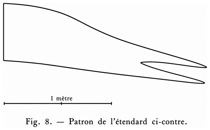 Patron de l’étendard de la figure 7
