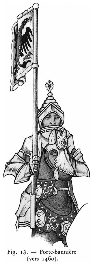 Porte-bannière (vers 1460)