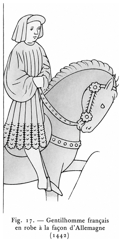 Gentilhomme français en robe à la façon d’Allemagne (1442)