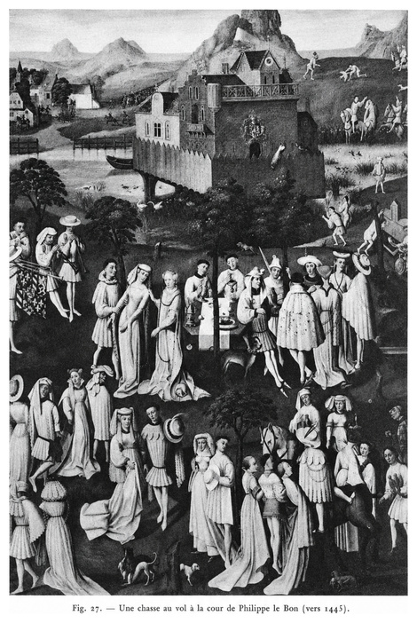 Une chasse au vol à la cour de Philippe le Bon (vers 1445)