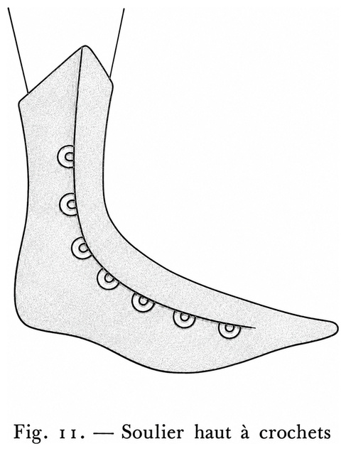 Soulier haut à crochets