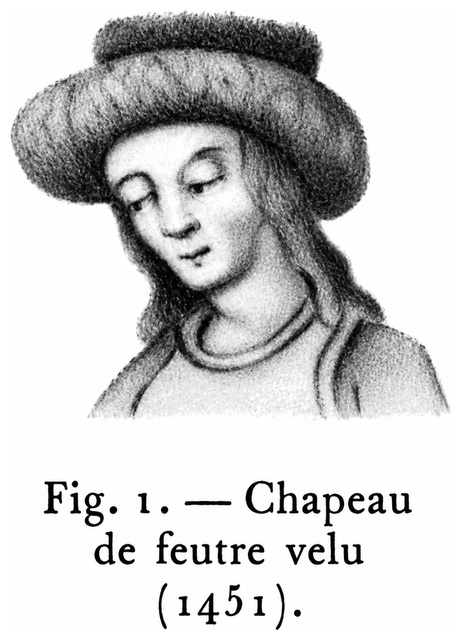 Chapeau de feutre velu (1451)