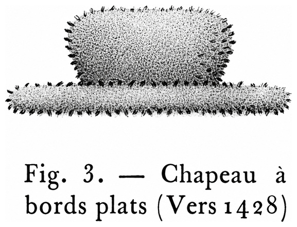 Chapeau à bords plats (vers 1428)