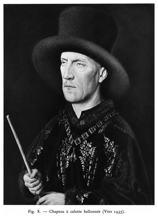 Chapeau à calotte ballonnée (vers 1435)