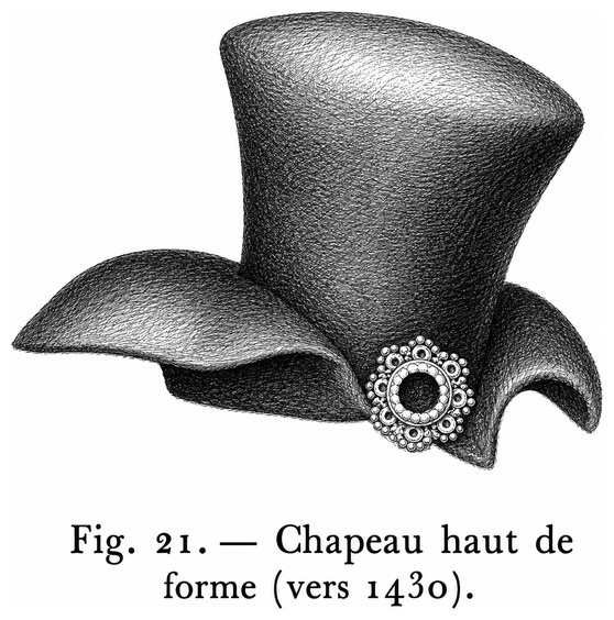 Chapeau haut de forme (vers 1430)