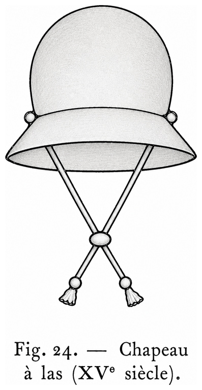 Chapeau à las (XVe siècle)