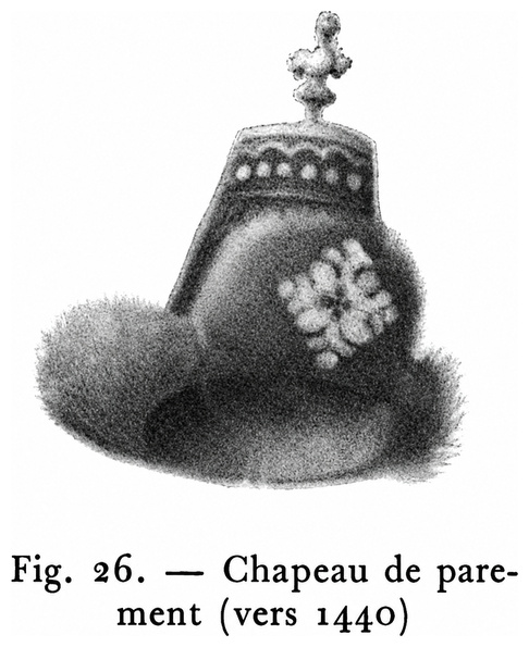Chapeau de parement (vers 1440)