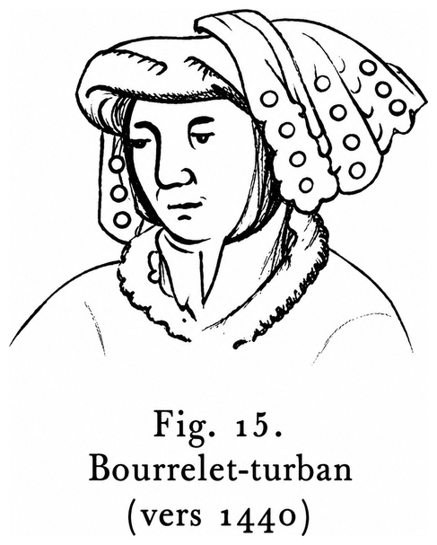 Bourrelet-turban (vers 1440)