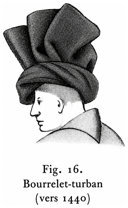 Bourrelet-turban (vers 1440)