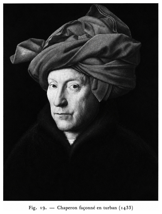 Chaperon façonné en turban (1433)