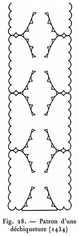 Patron d’une déchiqueture (1434)