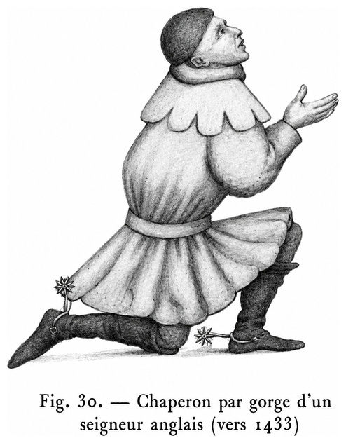 Chaperon en gorge d’un seigneur anglais (vers 1433)