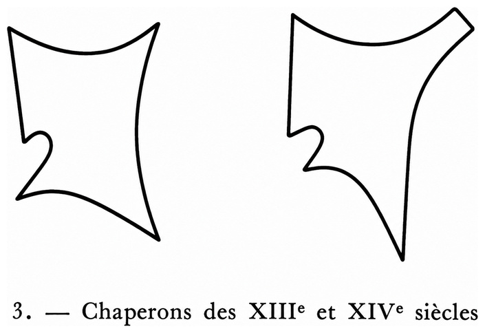 Chaperons des XIIIe et XIVe siècles