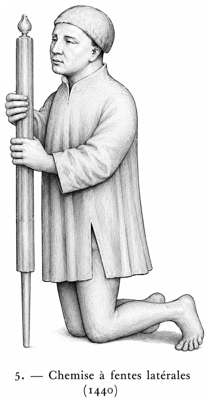 Chemise à fente latérale (1440)