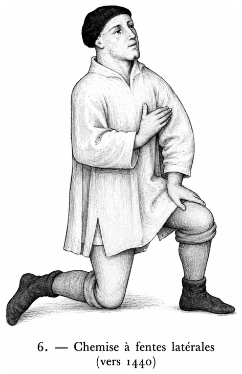 Chemise à fente latérale (vers 1440)