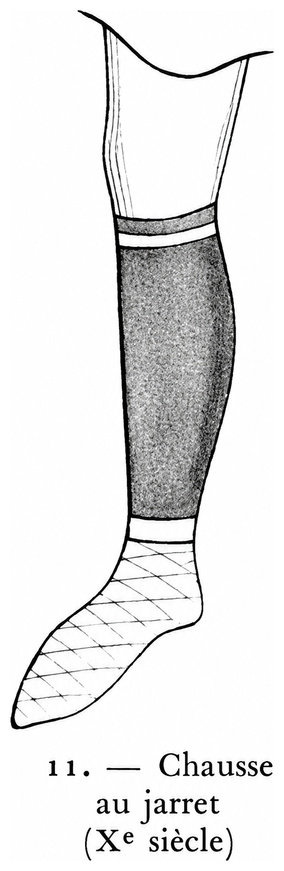 Chausse au jarret (Xe siècle)