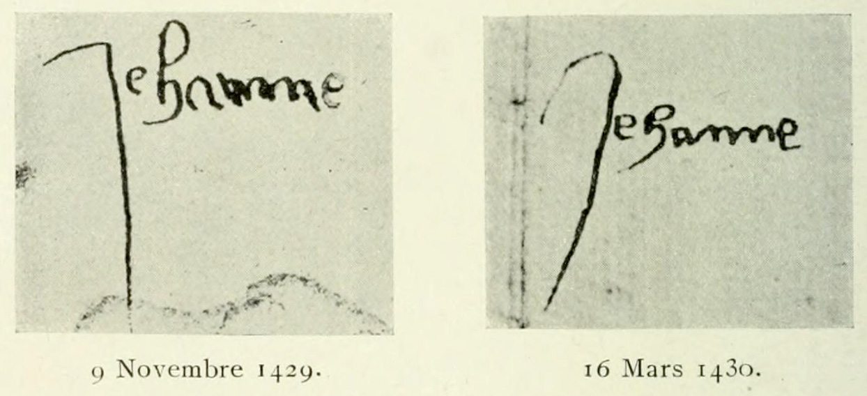 signature de Jeanne d’Arc