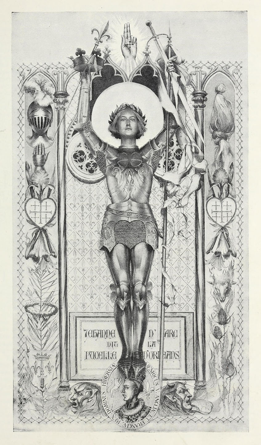 Mark Twain, Jeanne d'Arc, illustration de Frank DuMond, 1895