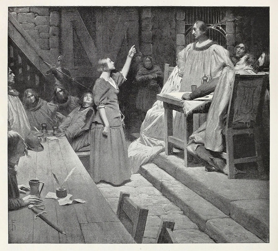 Jeanne devant Baudricourt : Mark Twain, Jeanne d'Arc, illustration de Frank DuMond, 1895