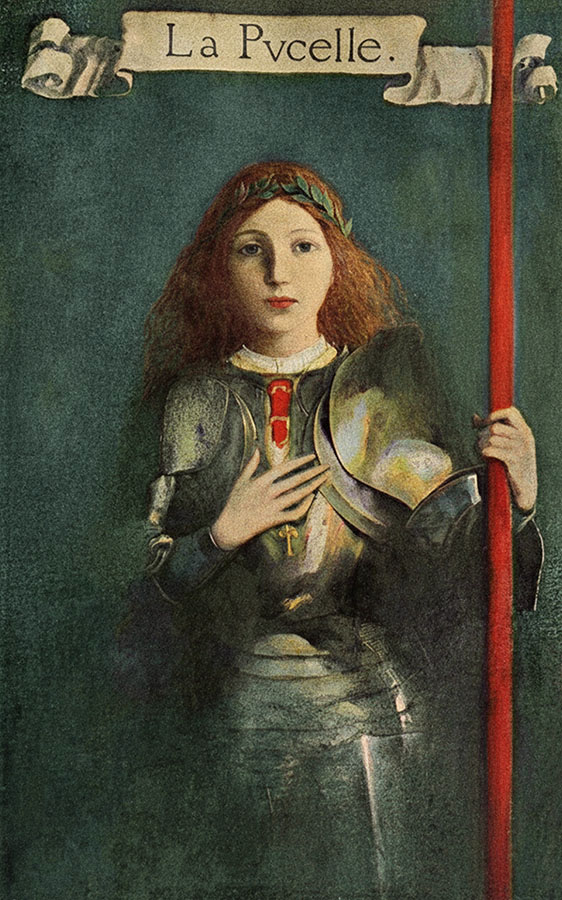 Une figure juvénile, gracieuse et élancée : Mark Twain, Jeanne d'Arc, illustration de Howard Pyle, 1904